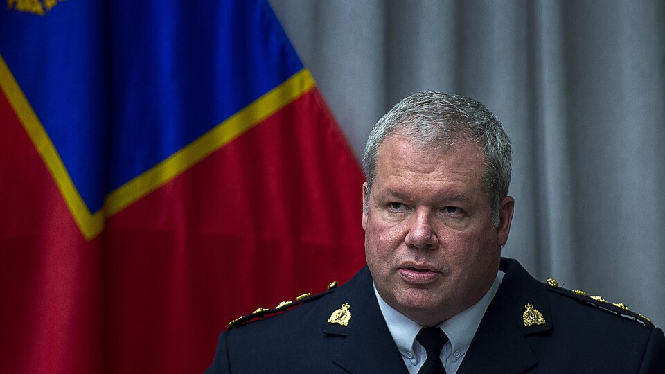 Chris Leather provides an update on the hunt investigation, at RCMP Headquarters in Dartmouth, Nova Scotia, Thursday, June 4, 2020.