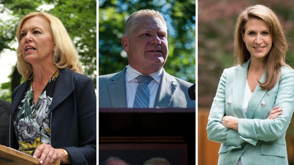Photo des trois candidats