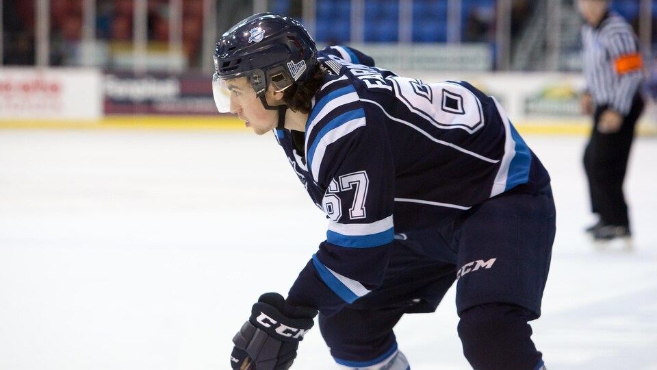 Christophe Farmer sur la glace.