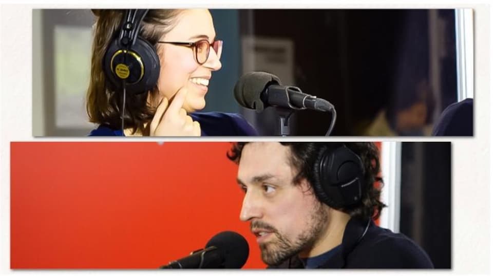 Clara Lagacé et Frédérick Lavoie ont écrit 300 mots en 60 minutes pour l'émission Sur le vif.