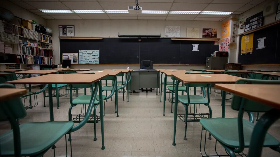 Une classe vide.