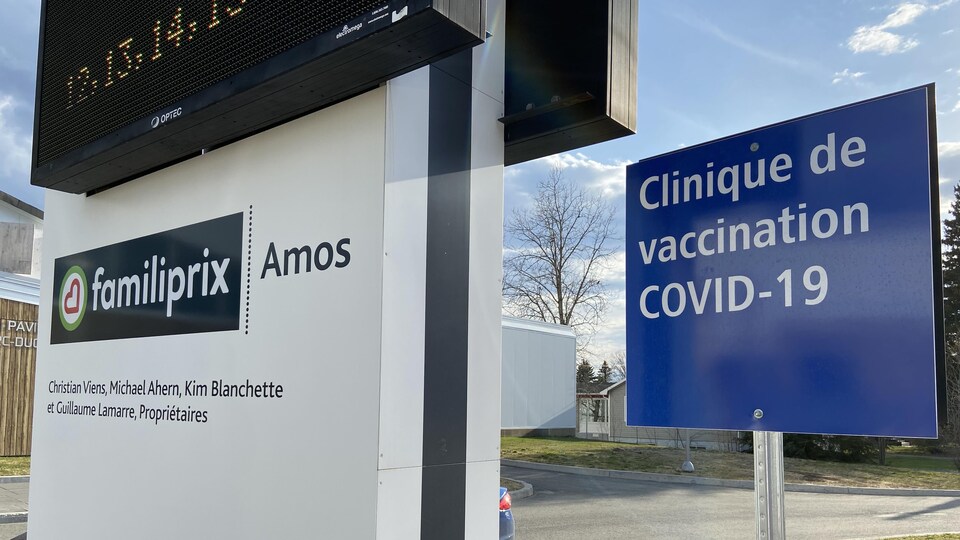 La clinique de vaccination d'Amos