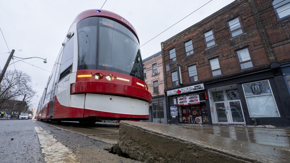 Un tramway à Toronto.