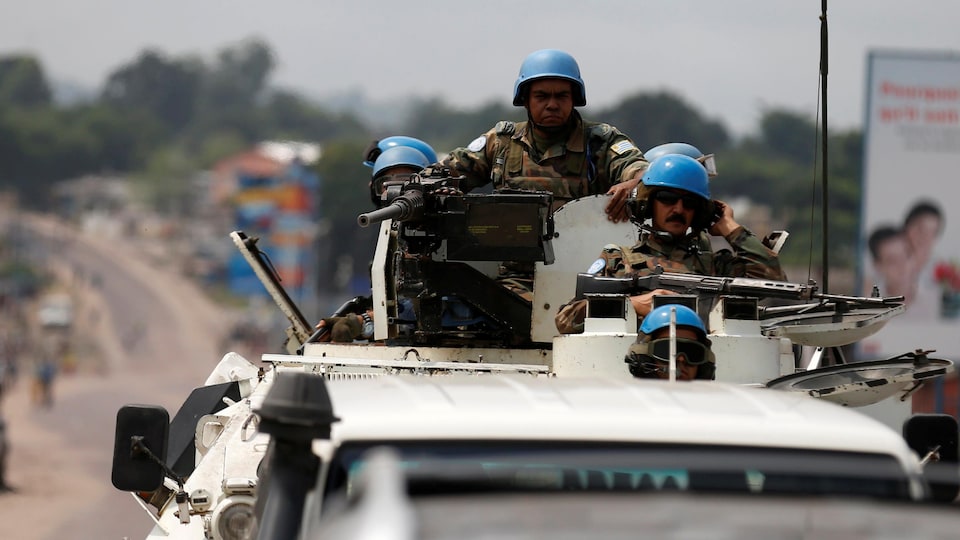 Des Casques bleus de l'ONU patrouillent les secteurs où les milices opposées au président Joseph Kabila sont actives.