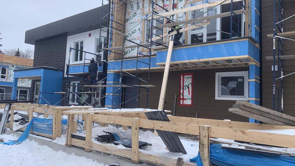 Un chantier de construction à Saguenay.