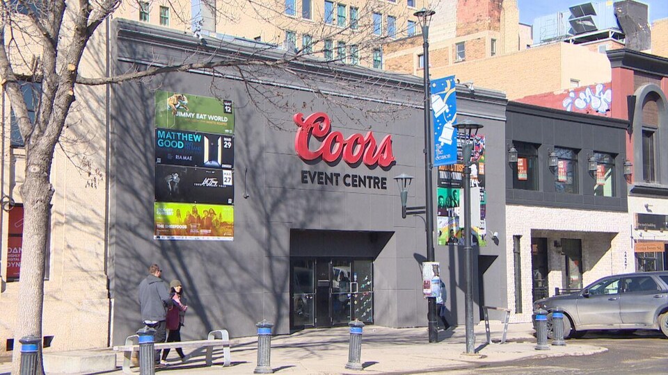 La façade du Coors Event Centre.