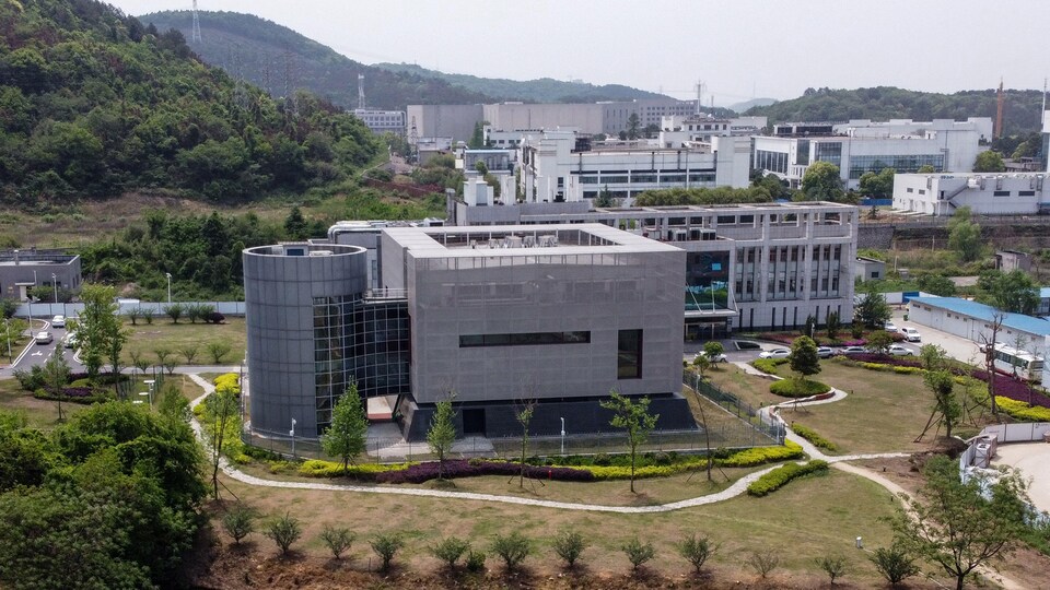 Photo aérienne du laboratoire de type P4 de l'Institut de virologie de Wuhan, en Chine centrale.