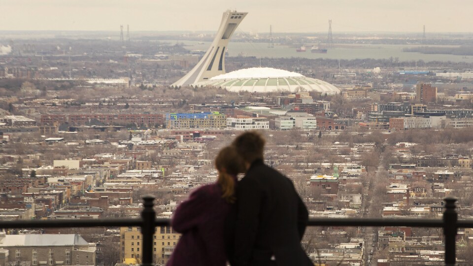 Le belvédère du Mont-Royal, le 1er Avril 2020