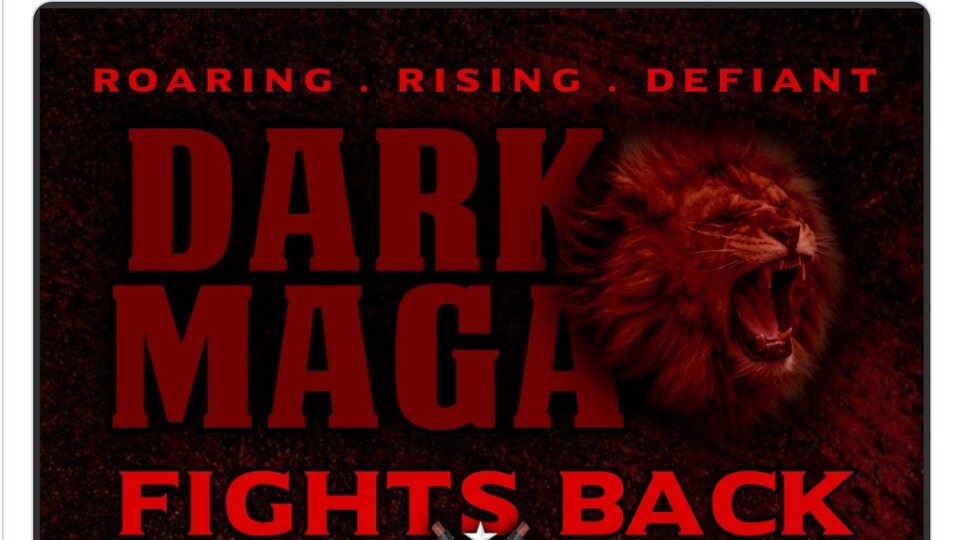 Dark MAGA movement logo.
