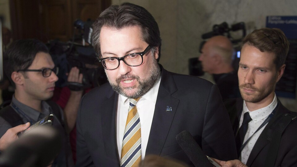 Le ministre de l'Environnement, David Heurtel