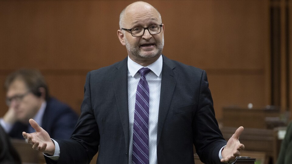 Le ministre fédéral de la Justice, David Lametti, répond à une question à la Chambre des communes, à Ottawa.