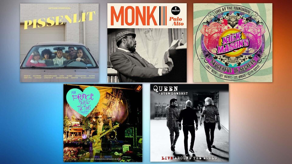 Montage des 5 albums suggérés par Jean-François Côté.