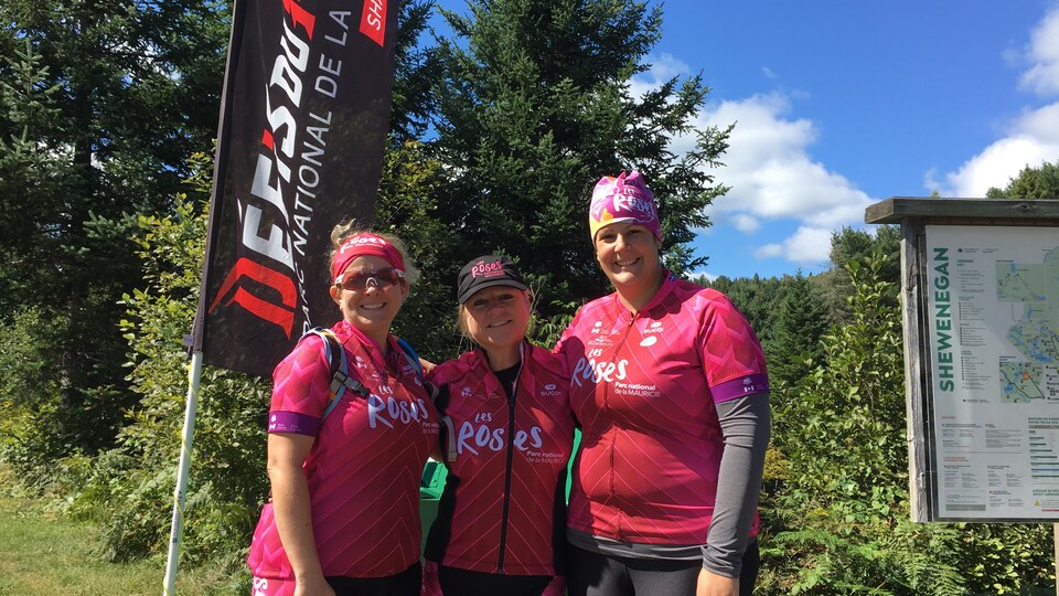 Les Roses ont complété leur premier triathlon dimanche.