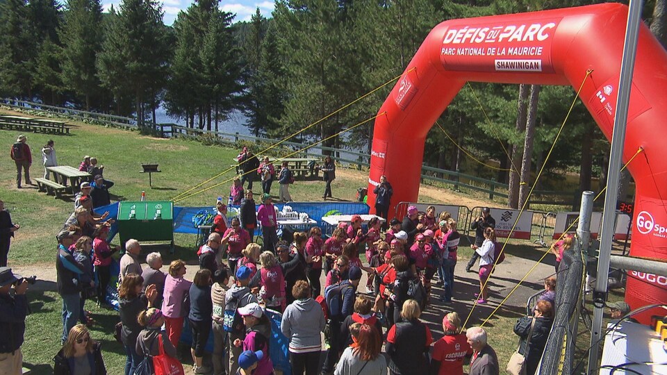 Fil d'arrivée du Défi du parc le 9 septembre à Shawinigan