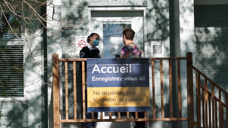 L'accueil de la clinique de dépistage.