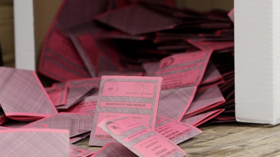Les bulletins de vote aux élections européennes