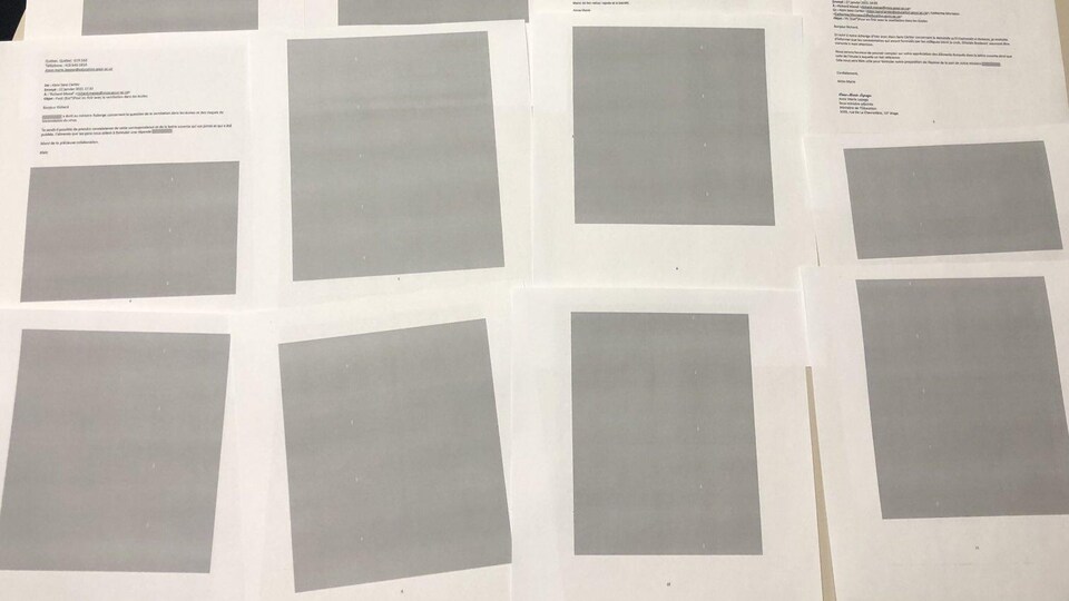 Aperçu des documents transmis à Radio-Canada par le ministère de l'Éducation du Québec.