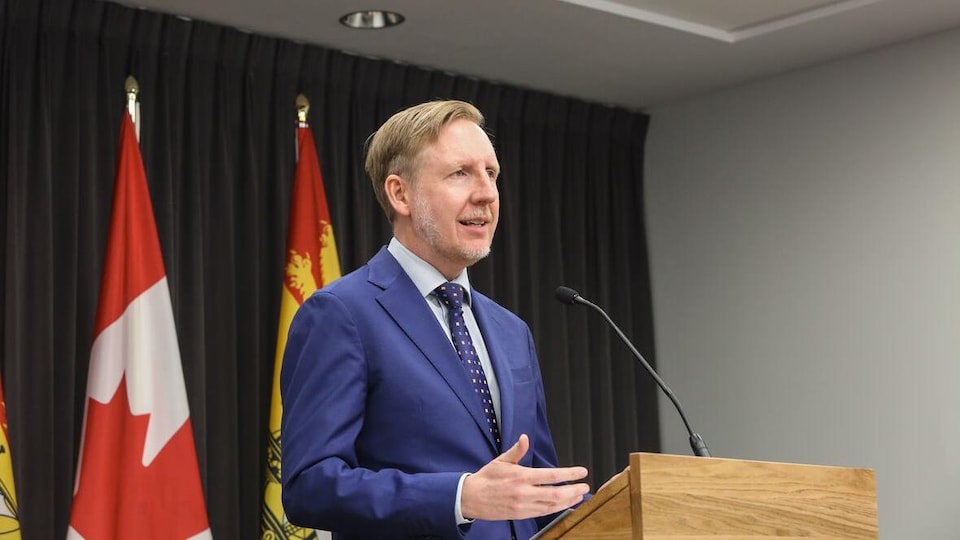 Le ministre de l'Éducation et du Développement de la petite enfance du Nouveau-Brunswick, Dominic Cardy, le 14 mai 2020.