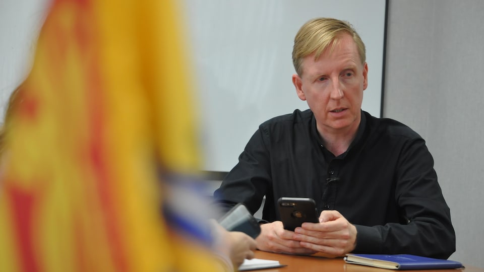 Le ministre de l'Éducation et du Développement de la petite enfance du Nouveau-Brunswick, Dominic Cardy. 