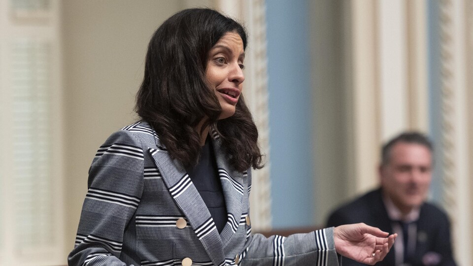 Dominique Anglade à l'Assemblée nationale.