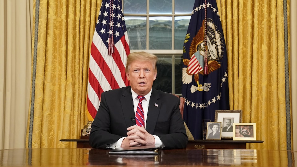 Le président Donald Trump parle aux Américains de la sécurité à la frontière.