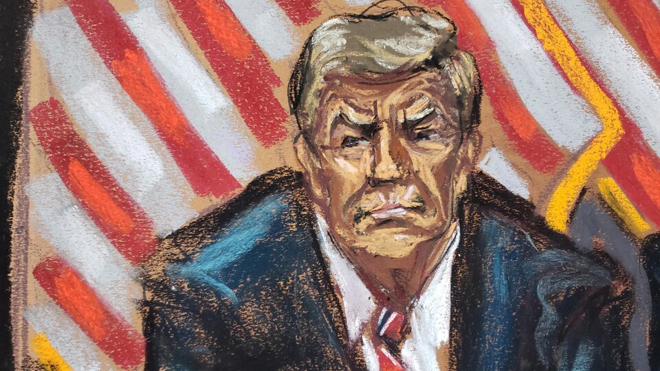 Un dessin de Donald Trump.