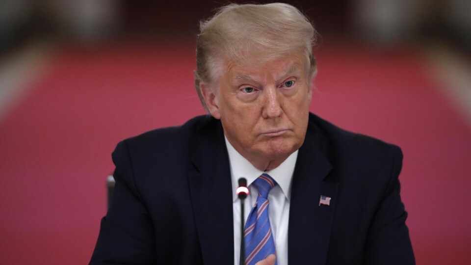 Portrait de Donald Trump.