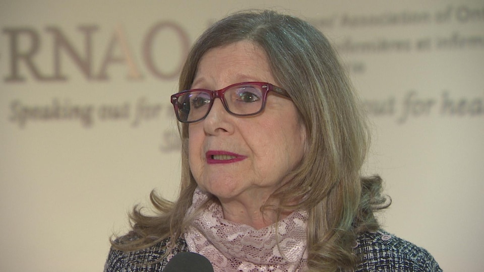 Doris Grinspun, PDG de l’Association des infirmières et infirmiers autorisés de l’Ontario en entrevue.