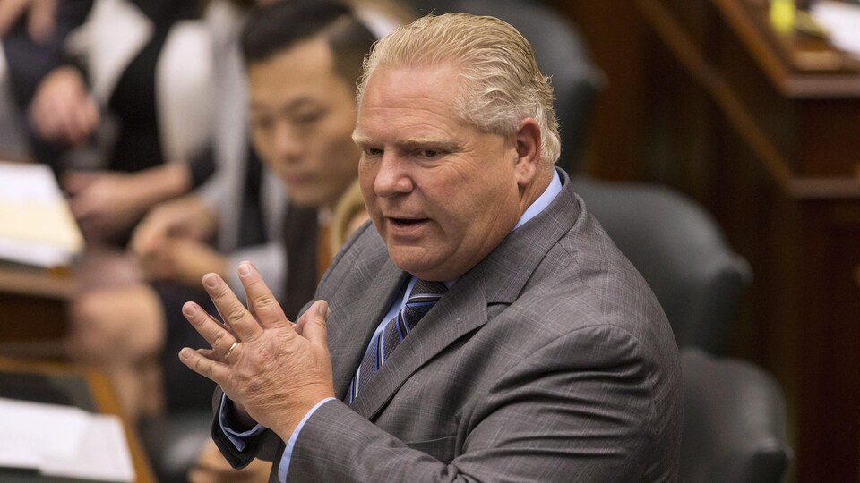 Le premier ministre Doug Ford en Chambre jeudi
