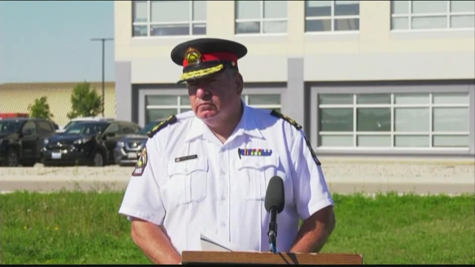 Le chef du Service de police des Premières Nations du Manitoba Doug Palson, le 1er septembre 2022.