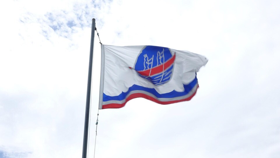 Le drapeau de la Première nation malécite de Viger.