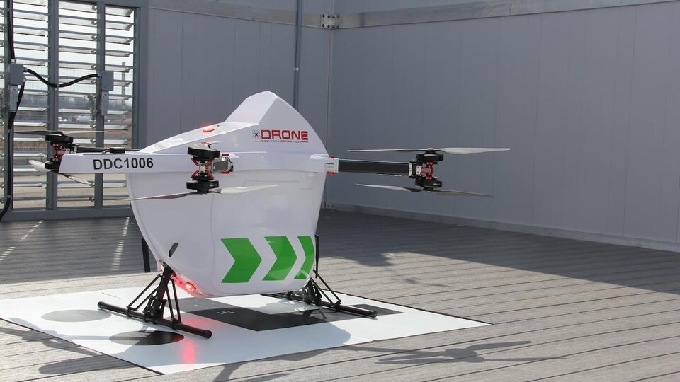 Un drone de l'entreprise Drone Delivery Canada.