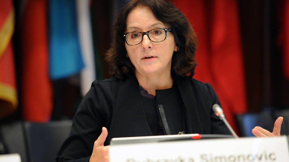 La rapporteuse spéciale chargée de la question de la violence contre les femmes Dubravka Simonovic
