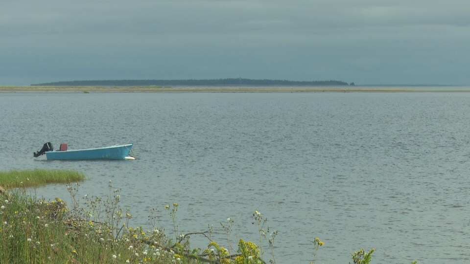 André Rondeau s'est retrouvé, en kayak, entre l'île Caraquet et la dune de Maisonnette