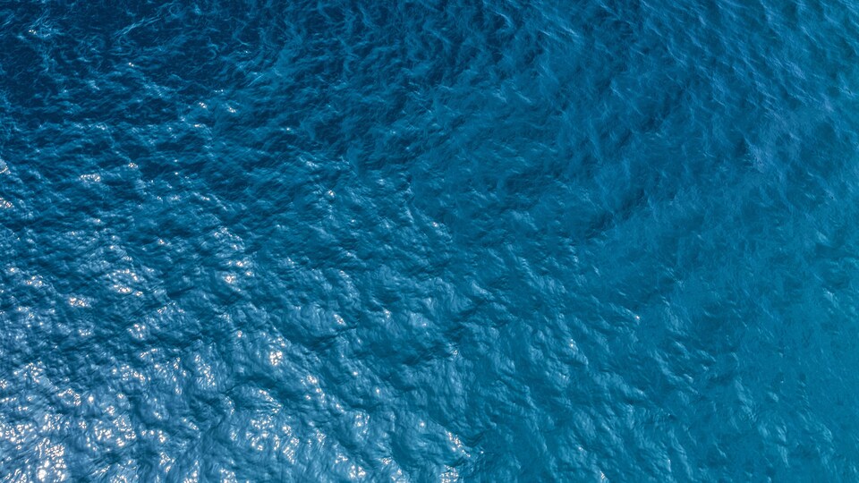 Un océan vu du ciel