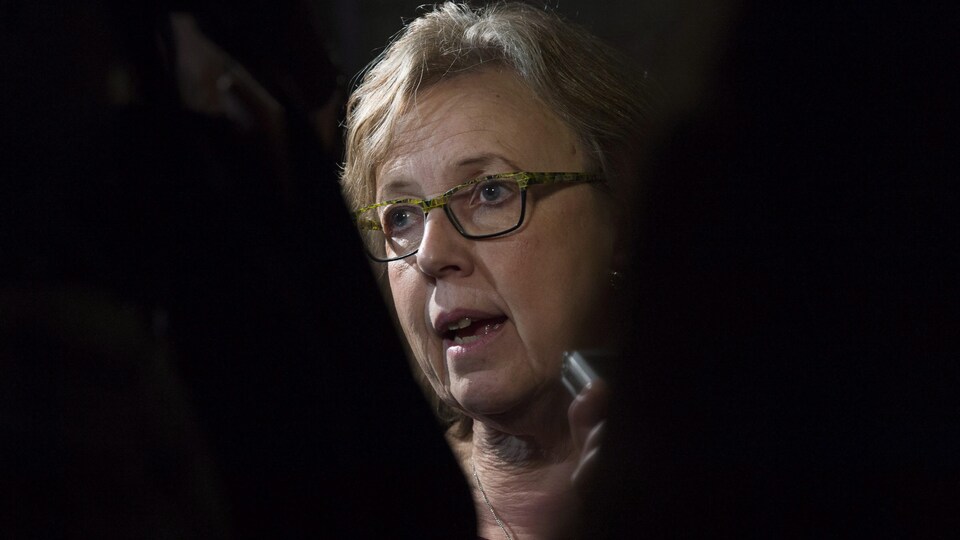 La chef du Parti vert du Canada, Elizabeth May.