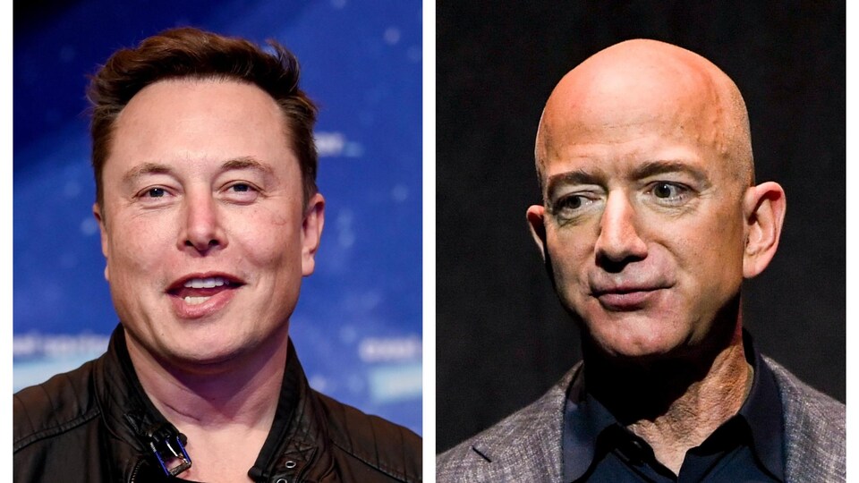 Elon Musk et Jeff Bezos.