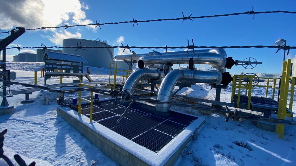 Les intstallations de la raffinerie de la pétrolière Suncor à Sarnia.