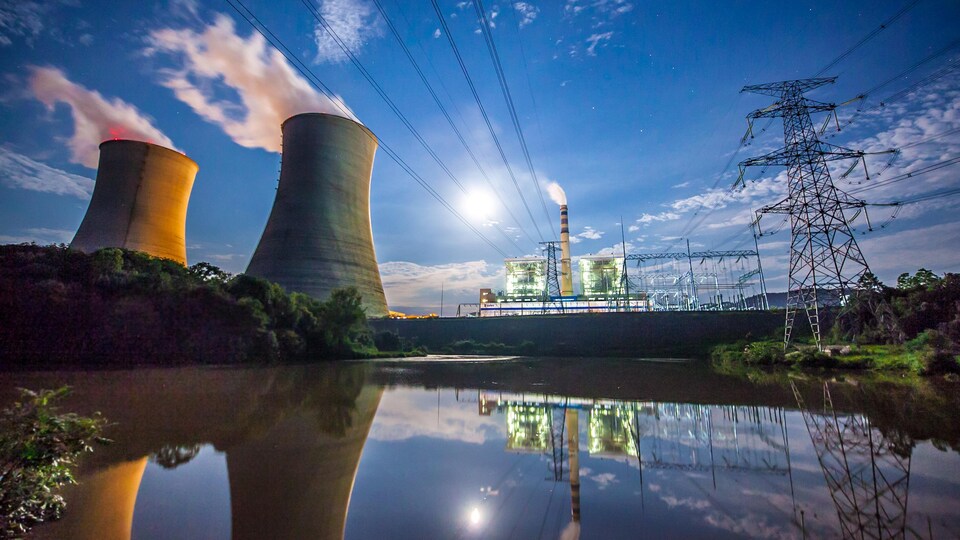 Une centrale électrique au charbon