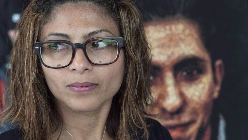 Ensaf Haidar, l'épouse du blogueur Raif Badawi.