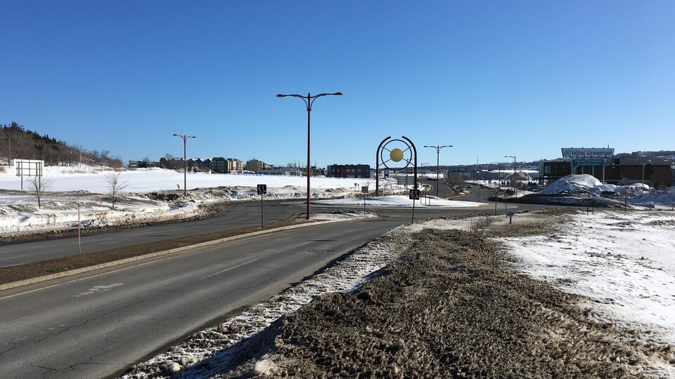 L'entrée ouest de Rivière-du-Loup, près de l'Hôtel Universel.