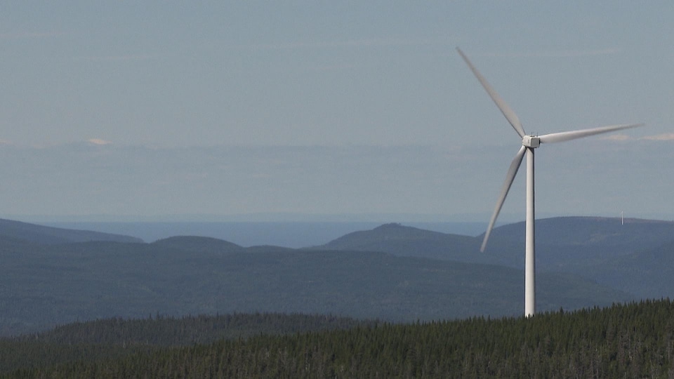 Une éolienne à Cap-Chat