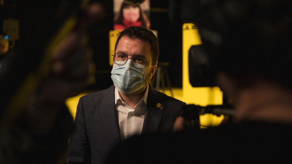 Le candidat à l'ERC, Pere Aragonés.