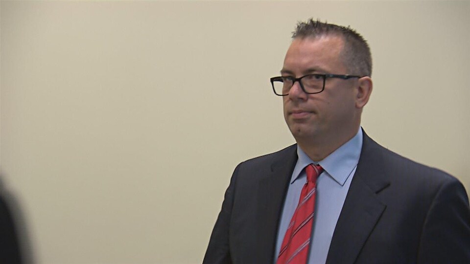 Éric Gros-Louis au palais de justice de Québec