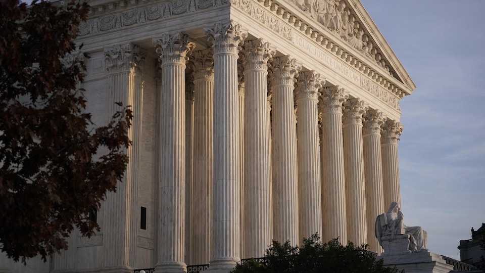La façade de la Cour suprême des États-Unis, à Washington.