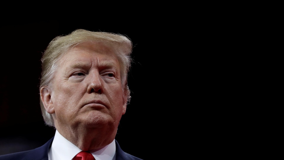 Donald Trump lors d'une conférence près de Washington