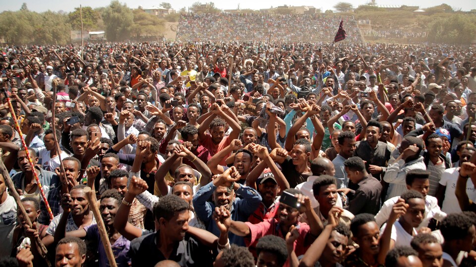 À Adama, dans la région d'Oromia, en Éthiopie, des partisans de Bekele Gerba, l'un des principaux responsables de l’opposition, ont célébré sa libération, mercredi. Il était emprisonné depuis la fin de 2015.
