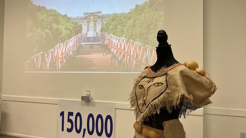 One piece in an exhibition.