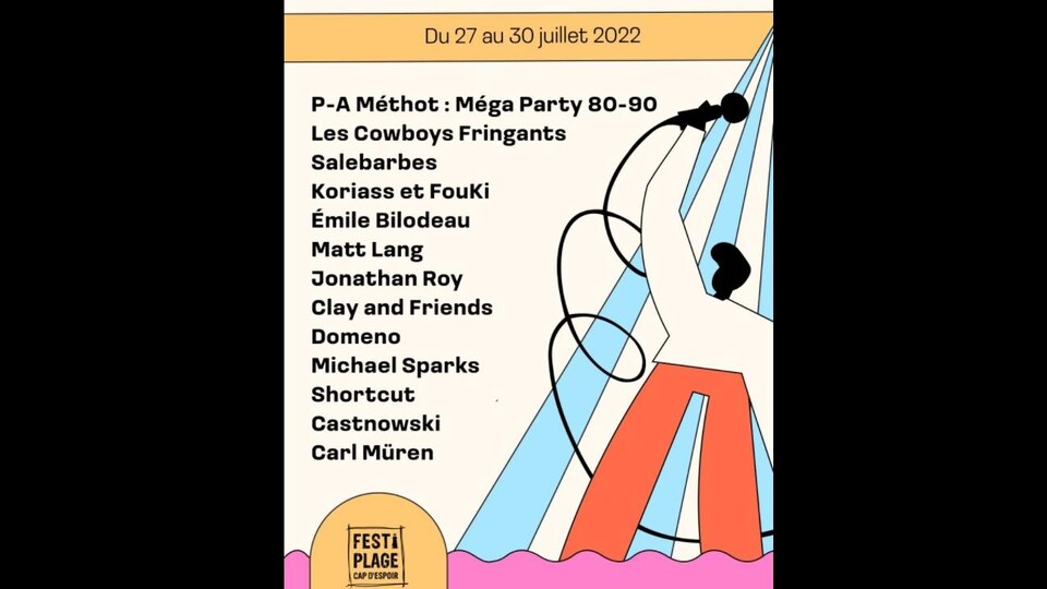 Affiche du Festi-Plage de Cap-d'Espoir.