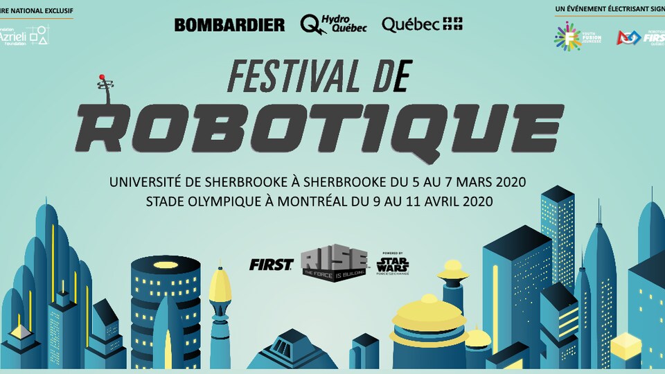 Affiche du Festival de robotique de l'Université de Sherbrooke